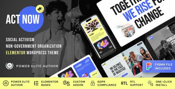 Act Now - Social Activism & NGO WordPress Theme