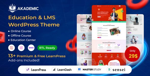 Akademic - Education LMS WordPress Theme