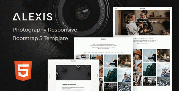 Alexis – Photography Responsive Bootstrap 5 Template