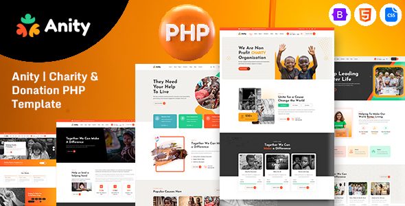 Anity - Charity & Donation PHP Template