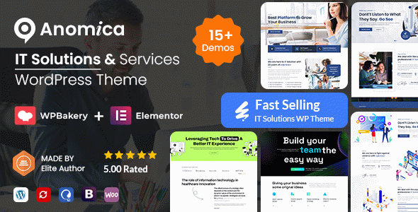Anomica - IT Solutions and Services WordPress Theme + RTL