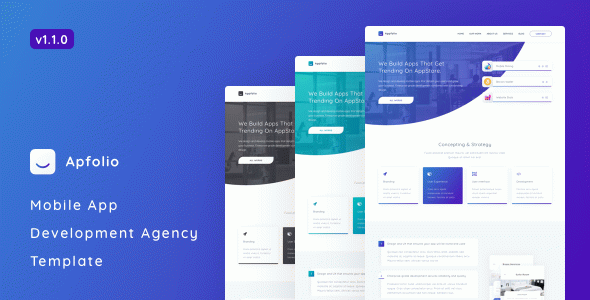 Apfolio - Mobile App Development Agency Template