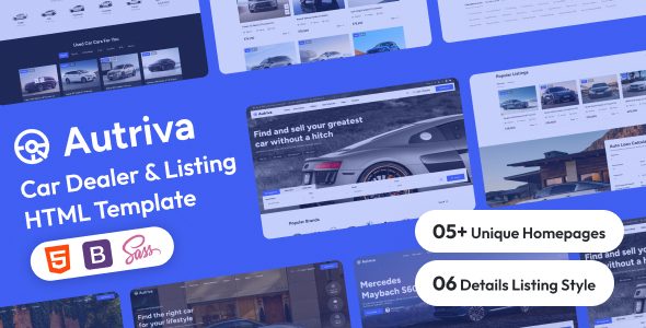 Autriva | Car Dealer & Listing HTML5 Template