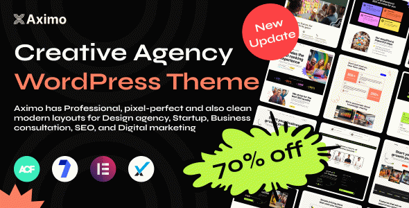 Aximo - Creative Agency WordPress Theme