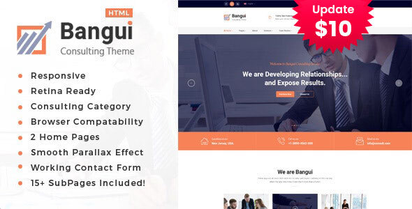 Bangui - Business Consulting Services HTML Template