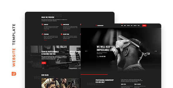 Barbercrop – Hairdressing Website Template