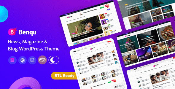 Benqu - Elementor NewsPaper & Magazine WordPress Theme