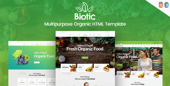 Biotic - Organic Food / Products HTML Template