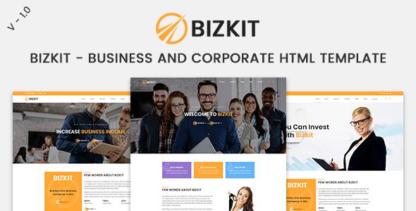 Bizkit - Business And Corporate HTML Template