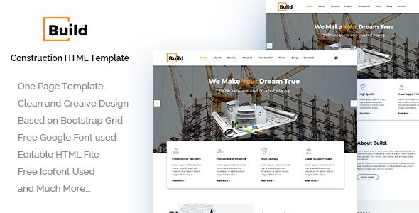 Build - Construction Building Company HTML Template