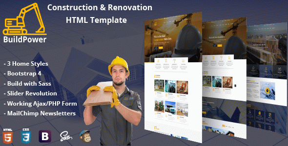 Buildpower - Construction HTML Template