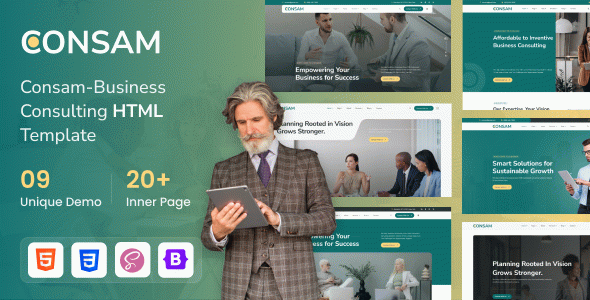 Business Consulting HTML Template | Consam