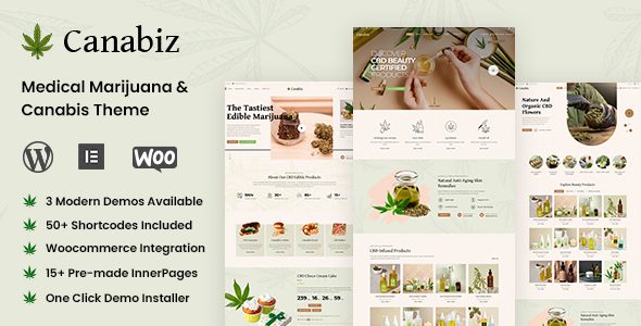 Canabiz - Marijuana WordPress Theme