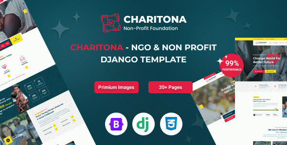 Charitona - Charity & Nonprofit Django 5 Template