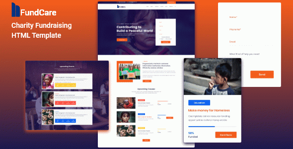 Charity and Nonprofit HTML Template - Fundcare