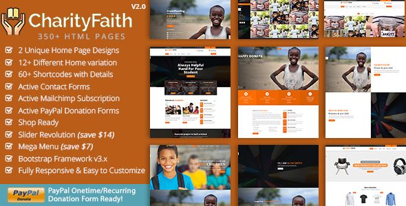 CharityFaith - Charity HTML Template
