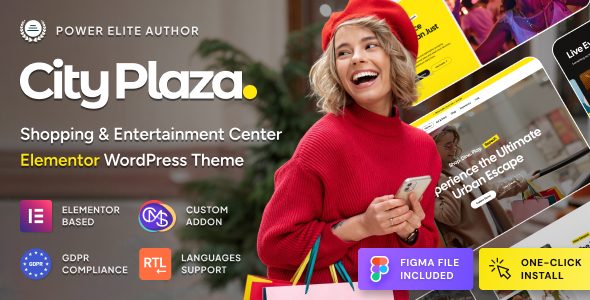 City Plaza - Entertainment Center & Shopping Mall WordPress Theme