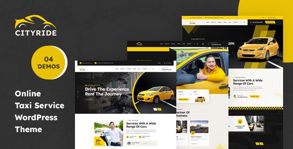 Cityride - Online Taxi Service WordPress Theme