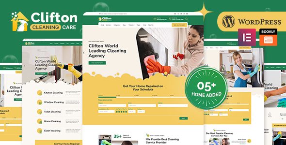 Clifton - Cleaning Service Agency WordPress Theme