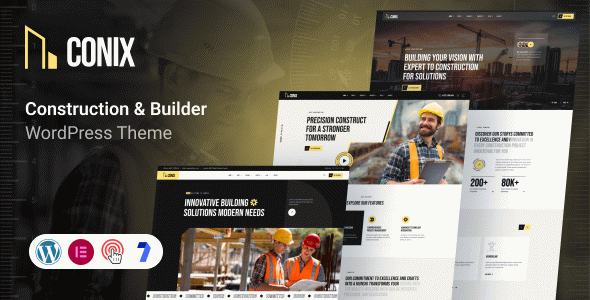 Conix – Construction WordPress Theme