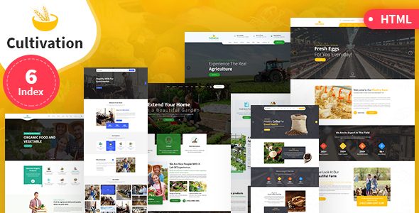 Cultivation Multipurpose Responsive HTML Template
