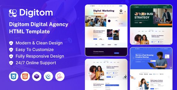 Digitom - Creative Digital Agency HTML Template