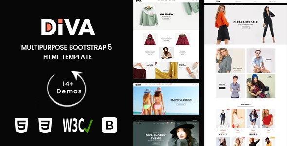 Diva - Multipurpose eCommerce Bootstrap 5 HTML Template