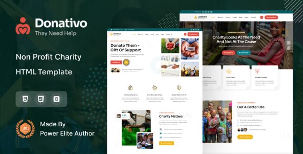 Donativo - NonProfit Fundraising Charity HTML5 Template