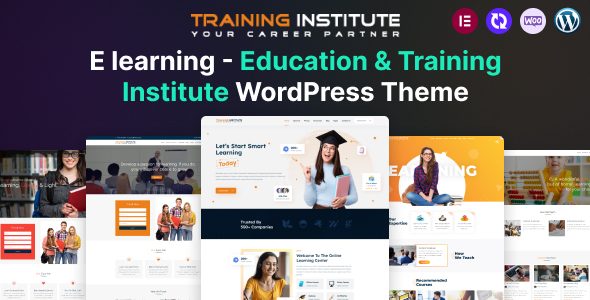 E learning - Education & Training Institute WordPress Theme