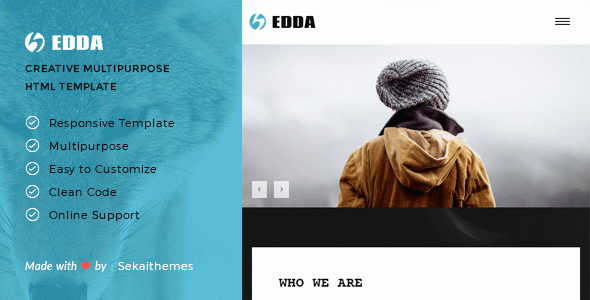 Edda - Creative Portfolio and Multipurpose HTML Template