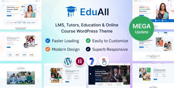 EduAll - Education LMS Tutors & Online Course WordPress Theme Multipurpose