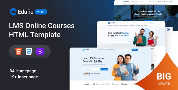 Edufie - LMS Online Courses HTML Template