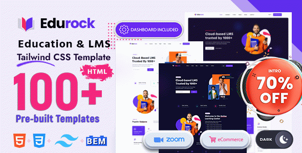 Edurock - Tailwind Education Template