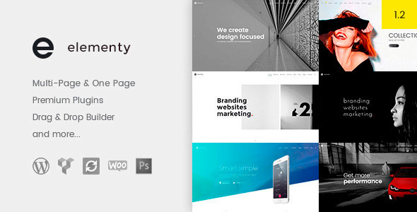 Elementy - Multipurpose One & Multi Page WordPress Theme