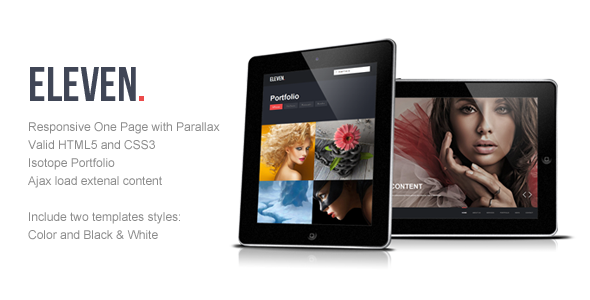 Eleven - Responsive One Page Parallax HTML Template