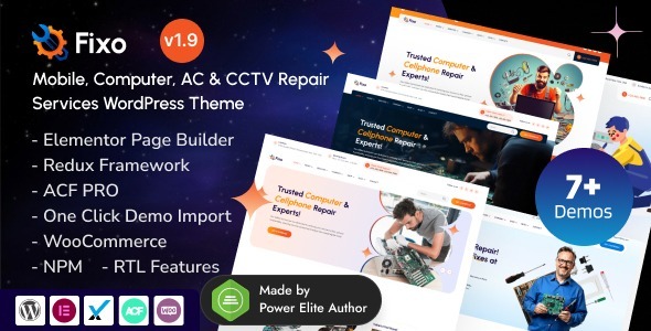 Fixo - Mobile Phone, Computer Repair & Electronics Service WordPress Theme