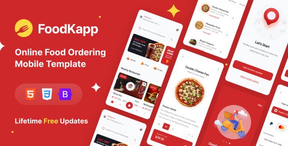 foodkapp - Online Food Ordering Mobile Template