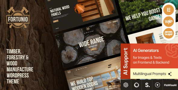 Fortunio - Carpenter, Forestry, Wood Manufacture WordPress Theme