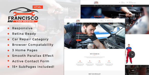 Francisco || Auto Mechanic & Car Repair Template