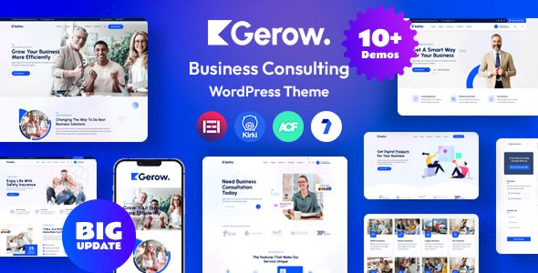 Gerow - Business Consulting WordPress Theme + RTL