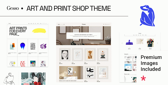 Gesso - Art & Print Shop WordPress Theme