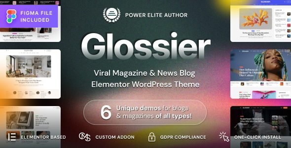 Glossier - Newspaper & Viral Magazine WordPress Theme