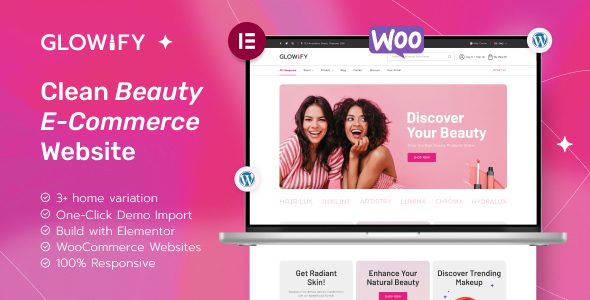 Glowify - Beauty and Cosmetics Shop WordPress Theme