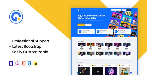 Gonft - NFT Marketplace Bootstrap Template