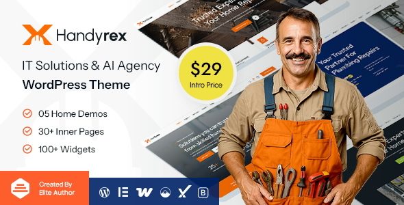 Handyrex - Handyman Services & Repair WordPress Theme