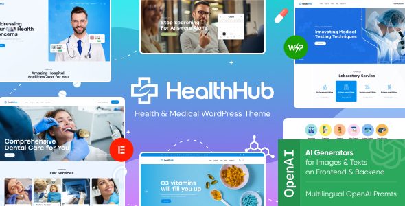HealthHub - Health & Medical Doctor WordPress Theme