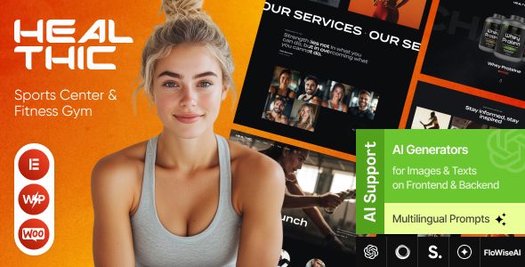 Healthic - Sports Center & Fitness Gym WordPress Theme