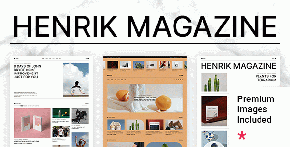 Henrik - Creative Magazine WordPress Theme