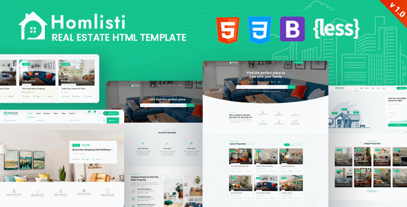 Homlisti – Real Estate HTML Template