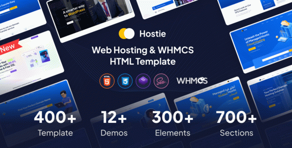 Hostie - Web Hosting & WHMCS HTML Template